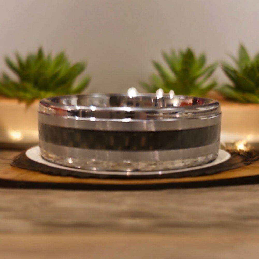 Men's tungsten carbide ring